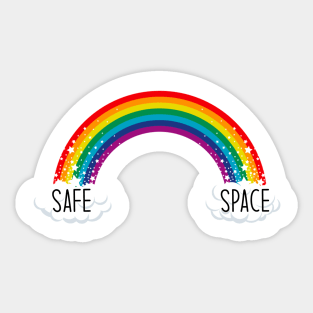 Safe space rainbow Sticker